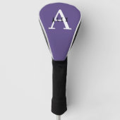Ultra Violet Paars modern, aangepast monogram Golfheadcover (Voorkant)