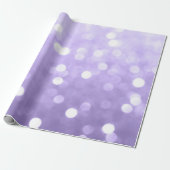 Ultra violet paars sparkly bokeh Abstract Cadeaupapier (Uitgerold)