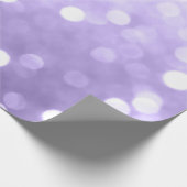 Ultra violet paars sparkly bokeh Abstract Cadeaupapier (Hoek)