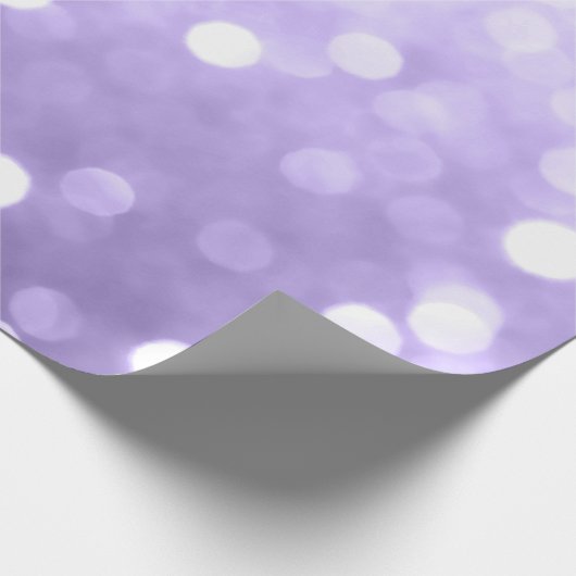 Ultra violet paars sparkly bokeh Abstract Cadeaupapier (Hoek)
