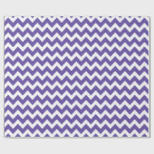 Ultra violet paars wit Chevron patroon Cadeaupapier (Vlak)