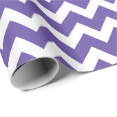 Ultra violet paars wit Chevron patroon Cadeaupapier (Rol Hoek)