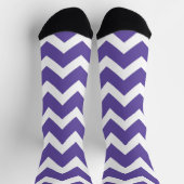 Ultra violet paars wit Chevron patroon Sokken (Top)