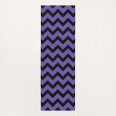 Ultra violet paars zwart Chevron Monogram Yogamat (Achterkant)