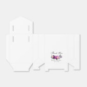 Ultra Violet Paarse Bloemen Dank u bruiloft Bedankdoosjes (Uitgevouwen)