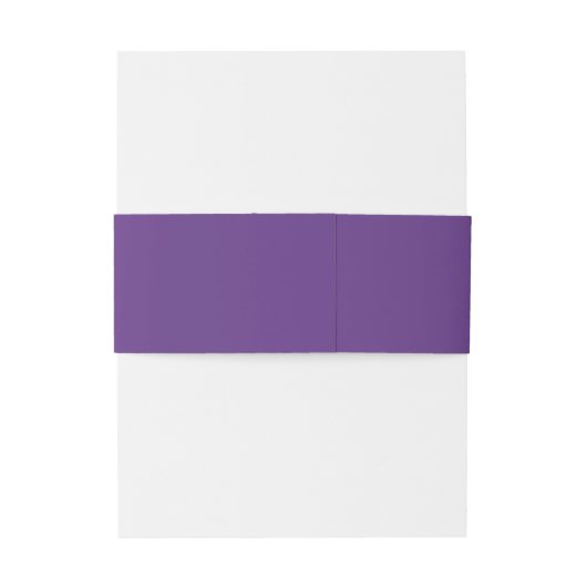 Ultra Violet Paarse Buikband Uitnodigingen Wikkel (Achterkant Voorbeeld)