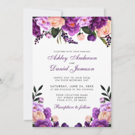 Ultra Violet Paarse Floral | Weddenschap PS Kaart