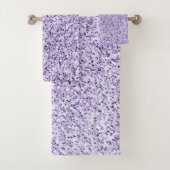 Ultra violet paarse glitter sparkles bad handdoek (Insitu)