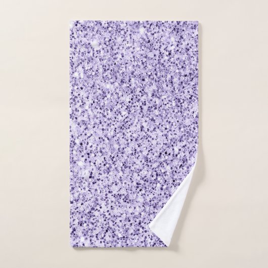 Ultra violet paarse glitter sparkles bad handdoek (Handdoek)