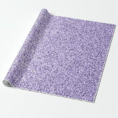 Ultra violet paarse glitter sparkles cadeaupapier (Uitgerold)