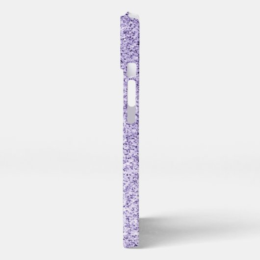 Ultra violet paarse glitter sparkles iPhone hoesje (Linkerkant)