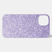 Ultra violet paarse glitter sparkles iPhone hoesje (Achterkant horizontaal)