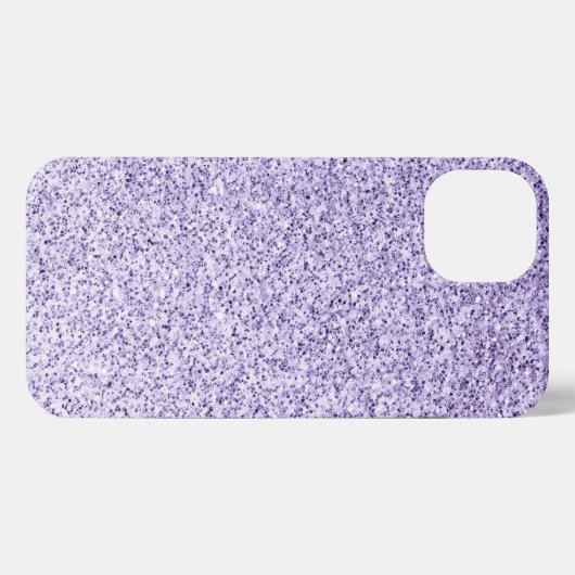 Ultra violet paarse glitter sparkles iPhone hoesje (Achterkant horizontaal)