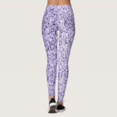 Ultra violet paarse glitter sparkles leggings (Achterkant)