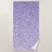 Ultra violet paarse glitter sparkles strandlaken (Voorkant)