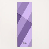 Ultra violet paarse moderne geometrische lijn Mono Yogamat (Voorkant)
