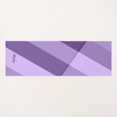 Ultra violet paarse moderne geometrische lijn Mono Yogamat (Voorkant (horizontaal))