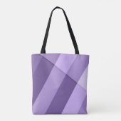 Ultra violet paarse moderne meetkundige lijnen Mon Tote Bag (Achterkant)