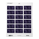Ultra Violet Paarse Moderne Minimale Waterverf Etiket (Full Sheet)