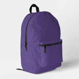 Ultra Violet Paarse, vaste kleuren Bedrukte Rugzak