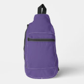 Ultra Violet Paarse, vaste kleuren Sling Bag (Voorkant)