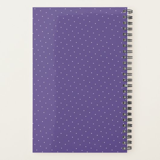Ultra Violet Paarse Waterverf Floral Wedding Planner (Achterkant)