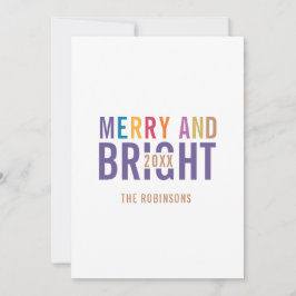 Ultra Violet Palet Kerst Groet Foto Feestdagenkaart