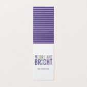 Ultra Violet Palet Kerst Groet Foto Kaart (Buitenkant ongevouwen)