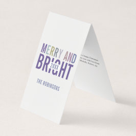 Ultra Violet Palet Kerst Groet Foto Kaart