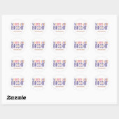 Ultra Violet Palet Kerstmis Ronde Sticker (Vel)