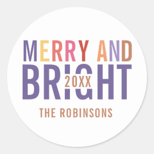 Ultra Violet Palet Kerstmis Ronde Sticker