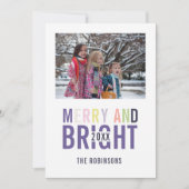 Ultra Violet Palette kerstcadeaufoto Kaart (Voorkant)