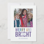 Ultra Violet Palette kerstcadeaufoto Kaart (Voorkant)