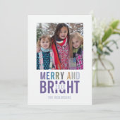 Ultra Violet Palette kerstcadeaufoto Kaart (Staand voorkant)