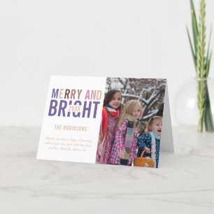 Ultra Violet Palette Kerstmis Foto Feestdagen Kaart