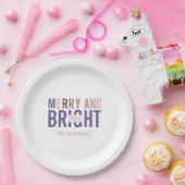 Ultra Violet Palette Kerstmis Papieren Bordje (Feest)