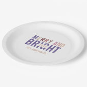 Ultra Violet Palette Kerstmis Papieren Bordje (Gekanteld)