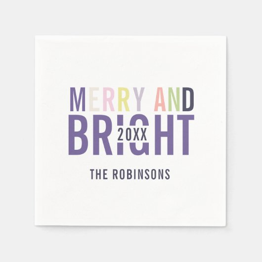 Ultra Violet Palette Kerstmis Servet (Voorkant)