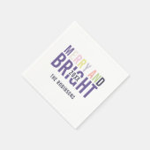 Ultra Violet Palette Kerstmis Servet (Hoek)