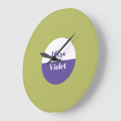 Ultra violet pantone 2018-ontwerp grote klok (Hoek)