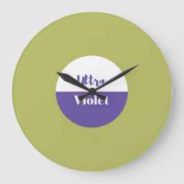 Ultra violet pantone 2018-ontwerp grote klok