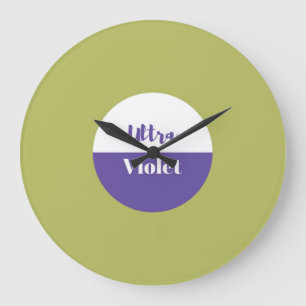 Ultra violet pantone 2018-ontwerp grote klok
