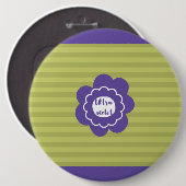 Ultra violet pantone 2018-ontwerp ronde button 6,0 cm (Voorkant /achterkant)