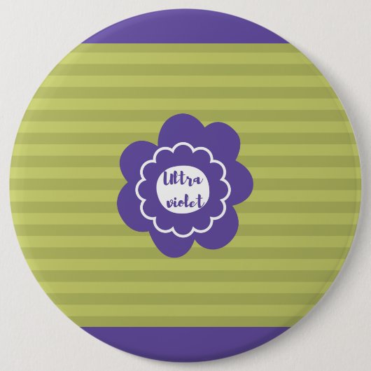Ultra violet pantone 2018-ontwerp ronde button 6,0 cm (Voorkant)