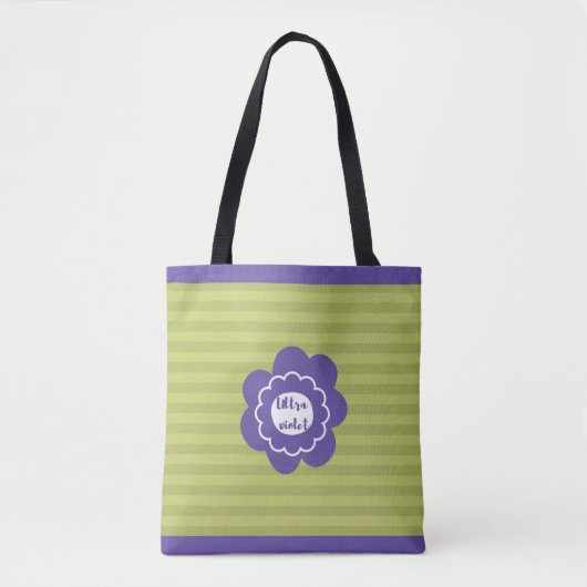 Ultra violet pantone 2018 ontwerp tote bag (Voorkant)