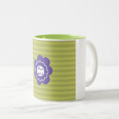 Ultra violet pantone 2018-ontwerp tweekleurige koffiemok (Voorkant rechts)