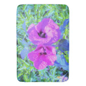 Ultra Violet Plum Crazy Paars Hibiscus Flowers Badmat (Voorkant Verticaal)