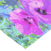 Ultra Violet Plum Crazy Paars Hibiscus Flowers Korte Tafelloper (Hoek)