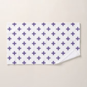 Ultra violet polka kruist wit bad handdoek (Handdoek)