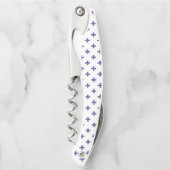 Ultra violet polka kruist wit kurkentrekker (Voorkant)